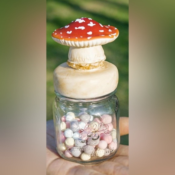 Artisan Mushroom Canister, NIB - Picture 2 of 9